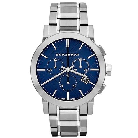 Burberry Men's Watch Chronograph The City 42mm Blue BU9363